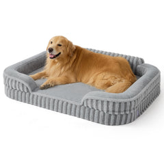 LE SURE Cama XL para perro: espuma tipo huevo que alivia la presión.