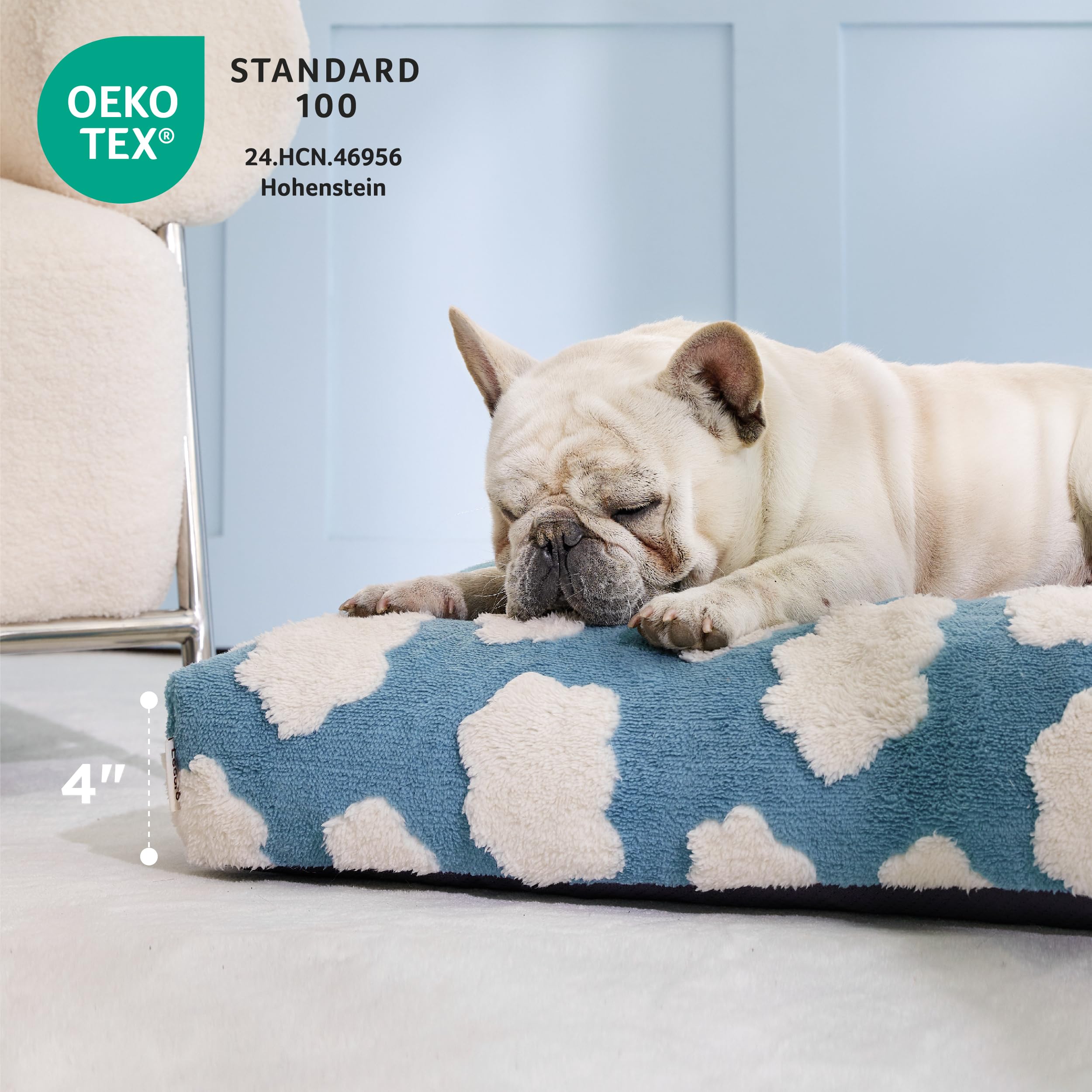 LE SURE Cama XL para Perro, espuma picada que ofrece soporte suave