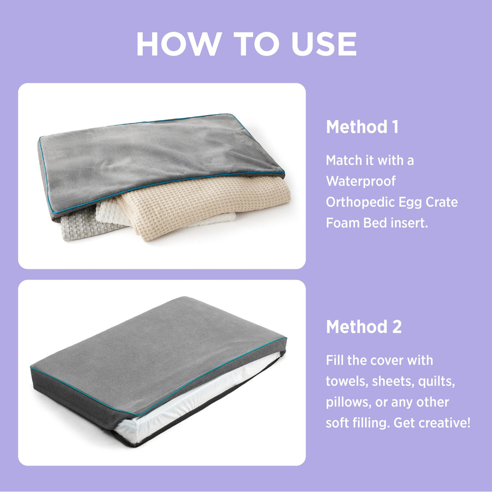 Funda LE SURE como repuesto para cama de perro, lista para usar.
