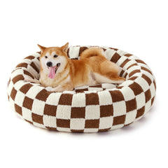 LE SURE cama-perro donut grande, forma redonda para abrazos cálidos.