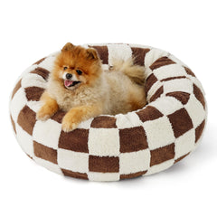 LE SURE Donut cama para perro pequeño, borde que abraza para descanso cómodo.