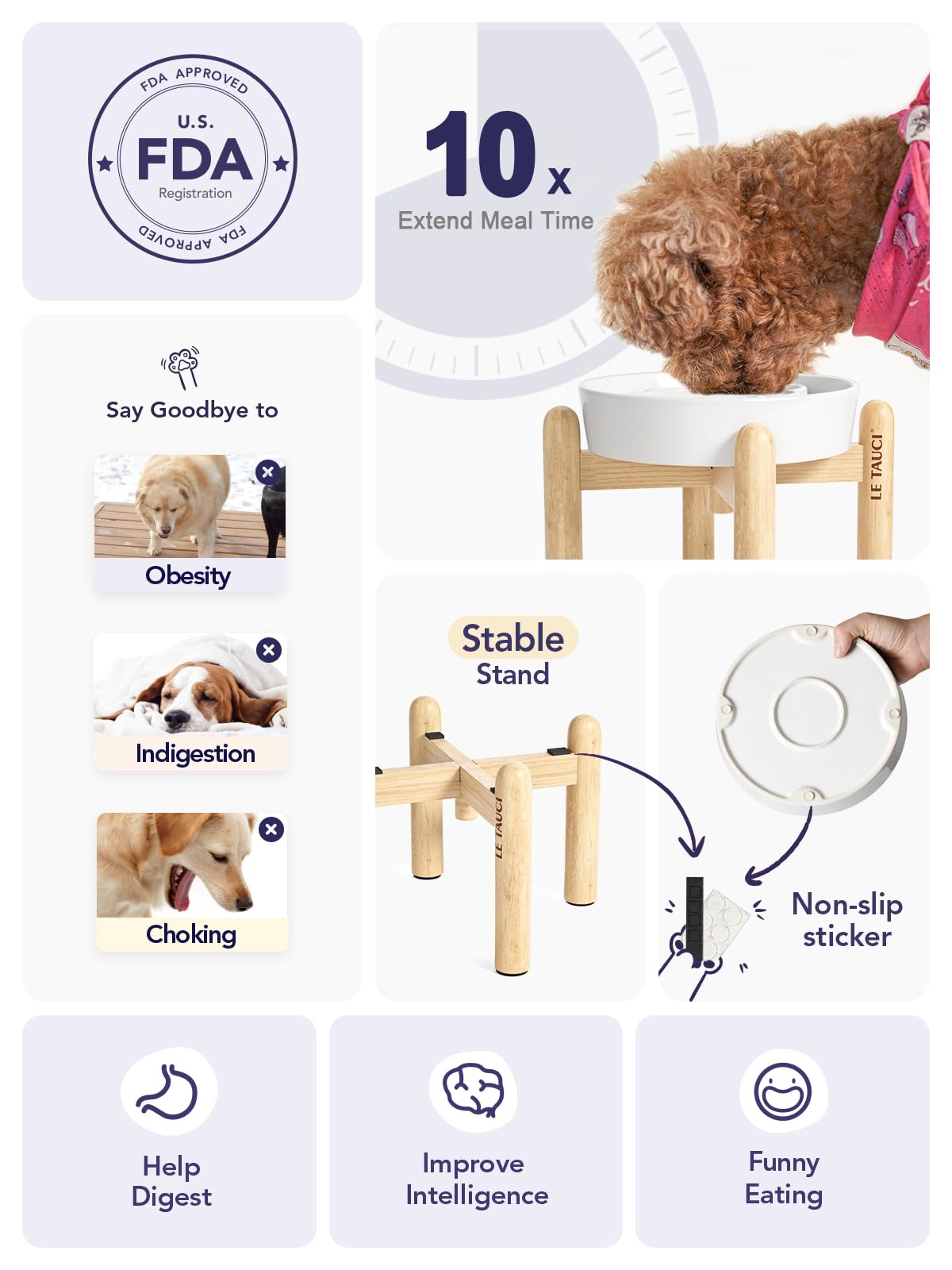 LE TAUCI diseño cerámico duradero y fácil de limpiar.