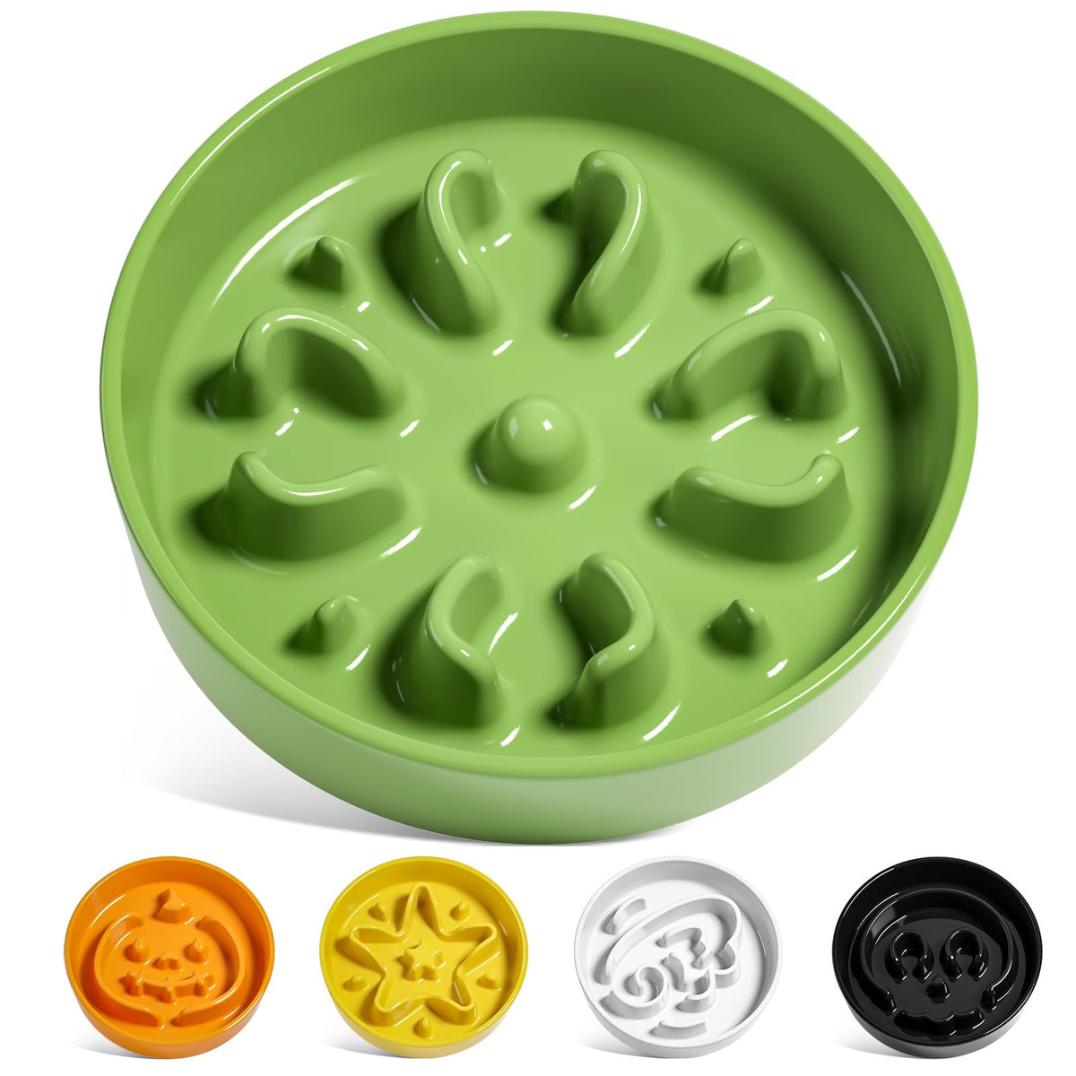 LE TAUCI comedero lento cerámico para perros pequeños, perfecto para comer despacio
