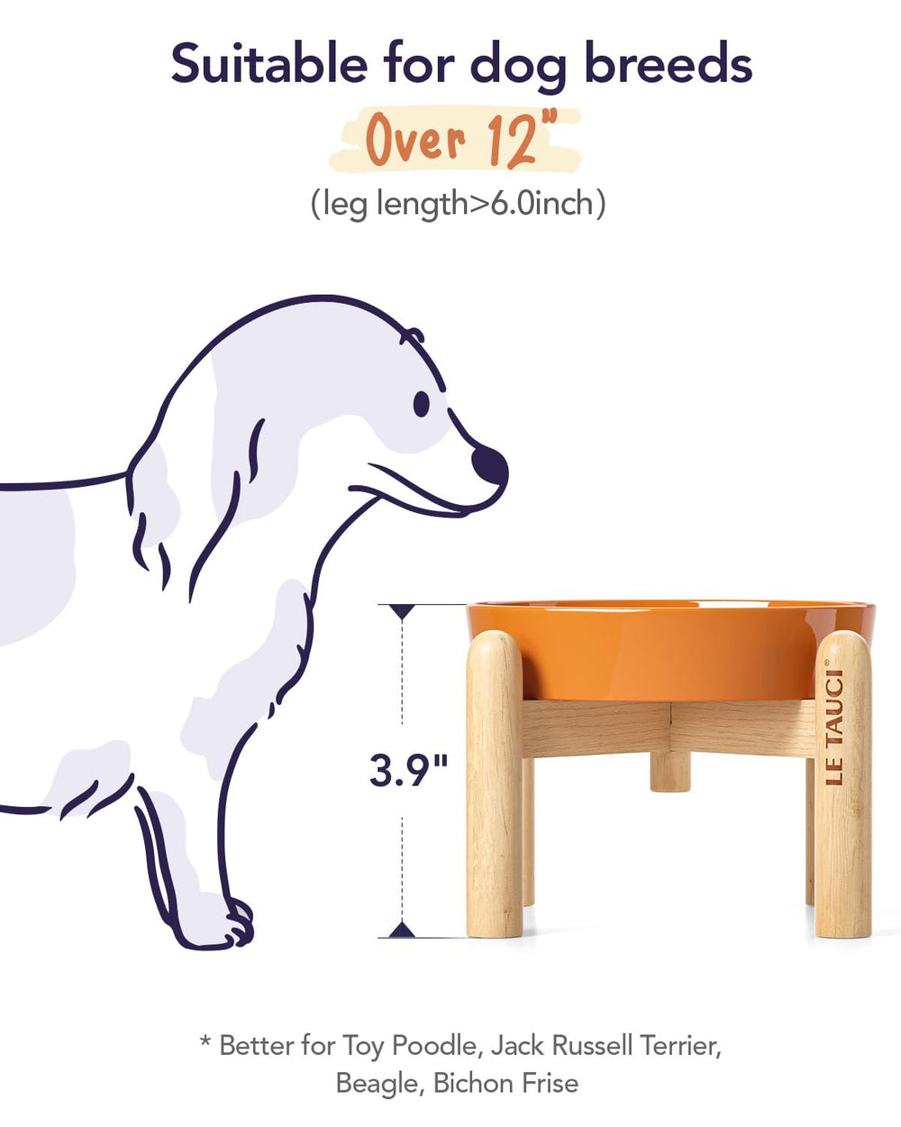 LE TAUCI cuenco cerámico fácil de limpiar en color naranja.