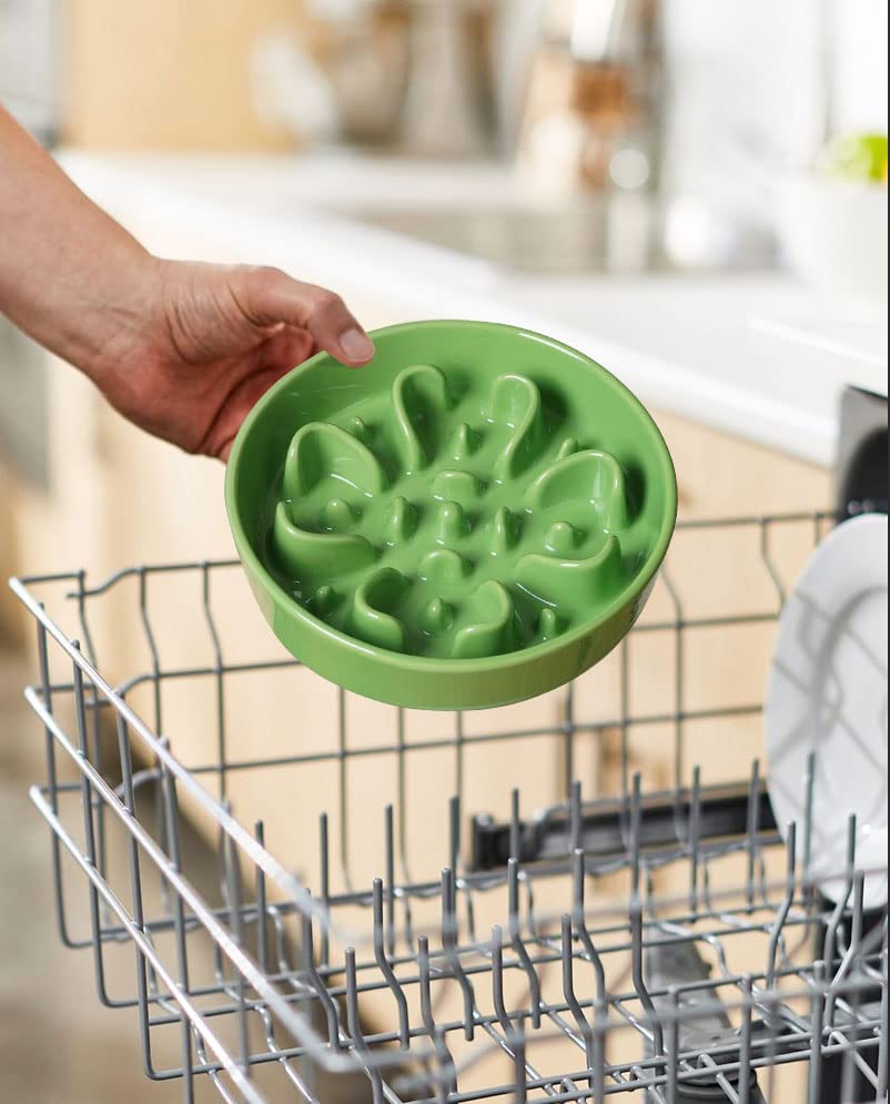 LE TAUCI tazón cerámico laberinto para comer despacio.