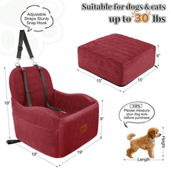 Lealchum asiento para perro en frontal o trasero con ajuste seguro