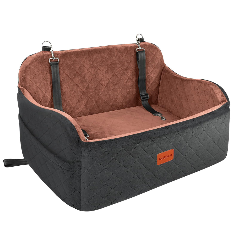 Lealchum asiento coche perro grande con espuma viscoelástica para mayor comodidad