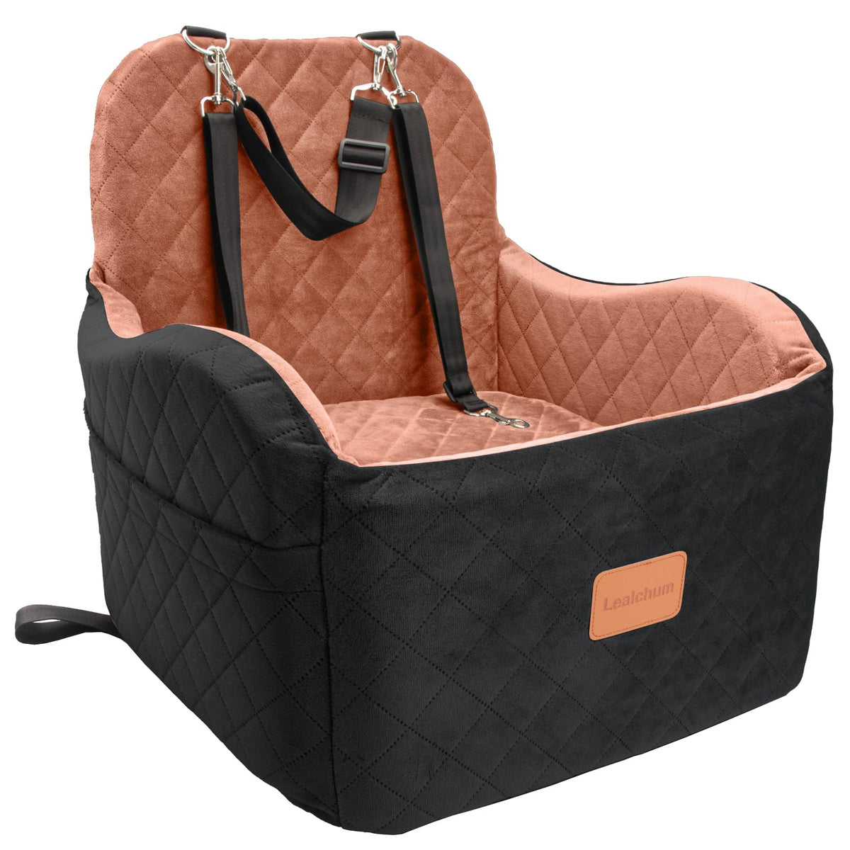 Asiento elevador Lealchum para coche, cómodo para perros pequeños y medianos.