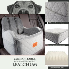 Lealchum diseño desmontable y lavable en gris para limpieza rápida.