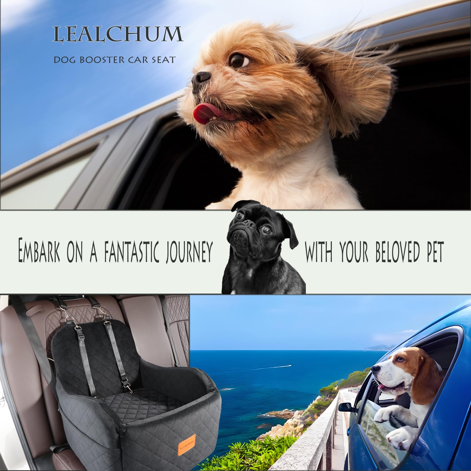 Dos bolsillos Lealchum para almacenar accesorios del perro