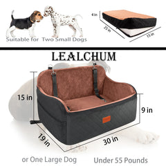 Lealchum dos cintas seguridad clip para mantener al perro sujeto