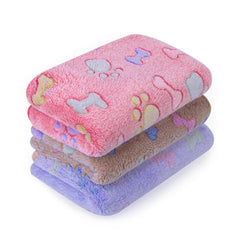 Manta LeapSheep con patrón de hueso, suave y cálida para perros
