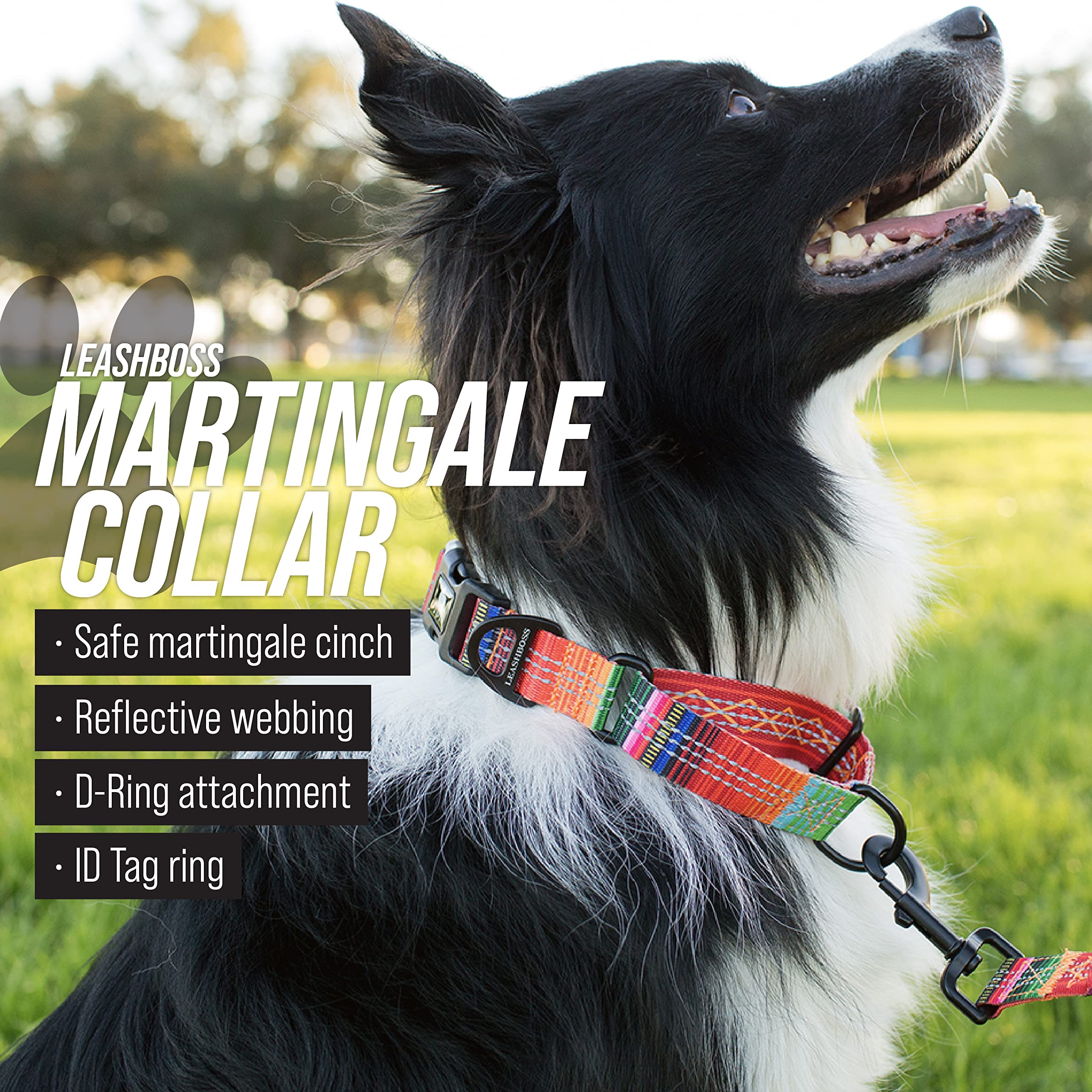Interior de poliéster suave en el collar Leash Boss para comodidad.