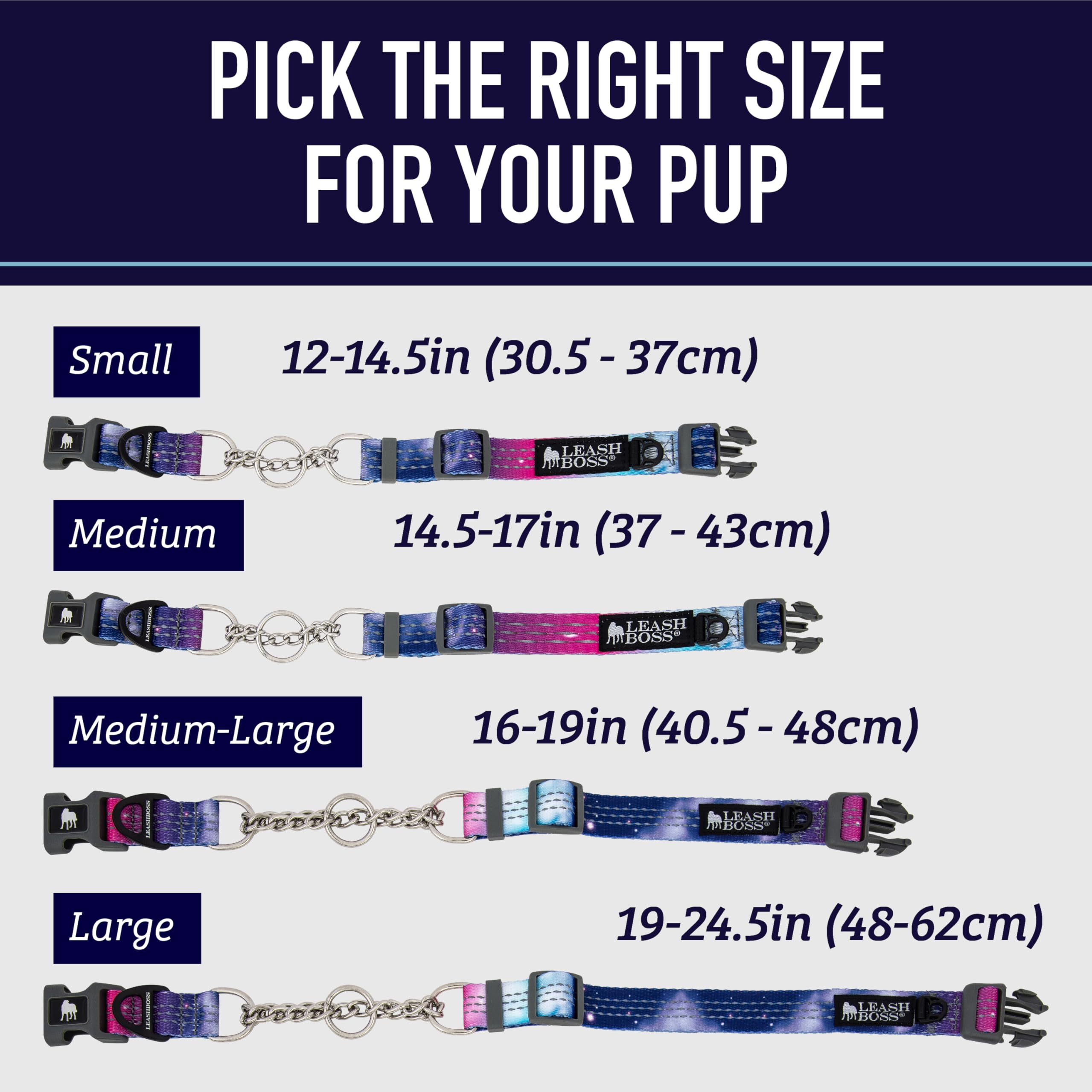Leash Boss collar martingale resistente y duradero para uso diario