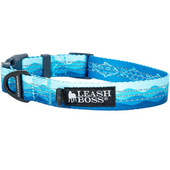 Collar Leash Boss con patrón reflectante en ambos lados para mayor visibilidad