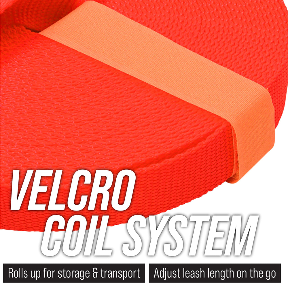 Leash Boss Long Trainer: correa de almacenamiento integrada.