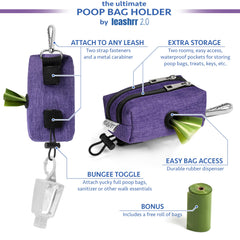 Leashrr 2.0, bolsos impermeables, mantienen premios y llaves secos durante caminatas largas.