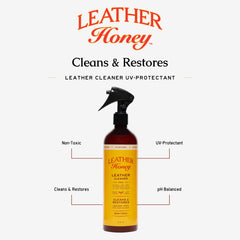 Leather Honey limpia vinilo y plástico cuidando color y textura.