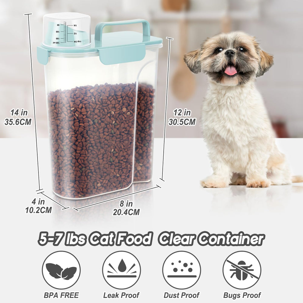 LEAWALK contenedor de 5 L almacena comida de mascotas con facilidad