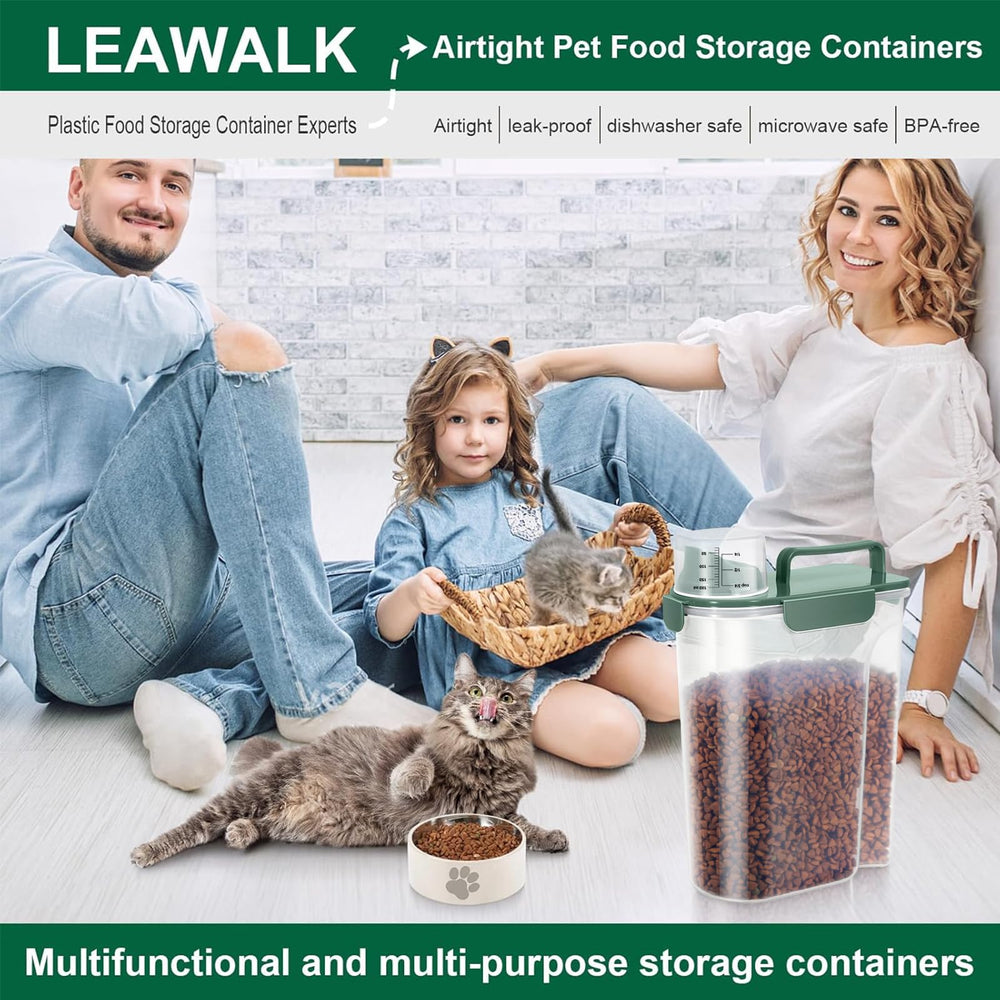 LEAWALK cierre hermético doble mantiene frescos los alimentos.
