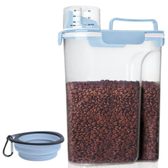 LEAWALK contenedor de alimento para mascotas 5qt con boca amplia para verter fácilmente