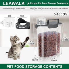 LEAWALK tapa-hermetica con junta-silicona para conservar frescura de los alimentos.