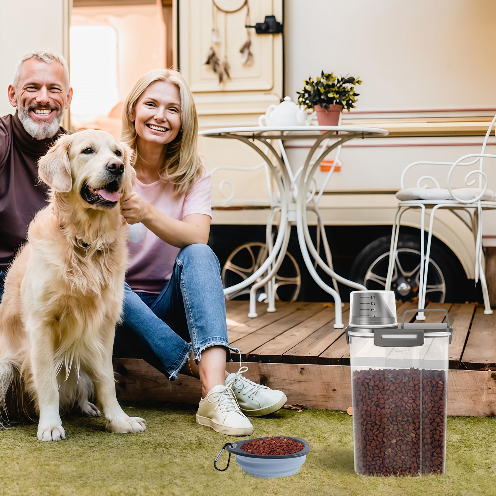 LEAWALK cuenco colapsable para mascotas, práctico para salidas