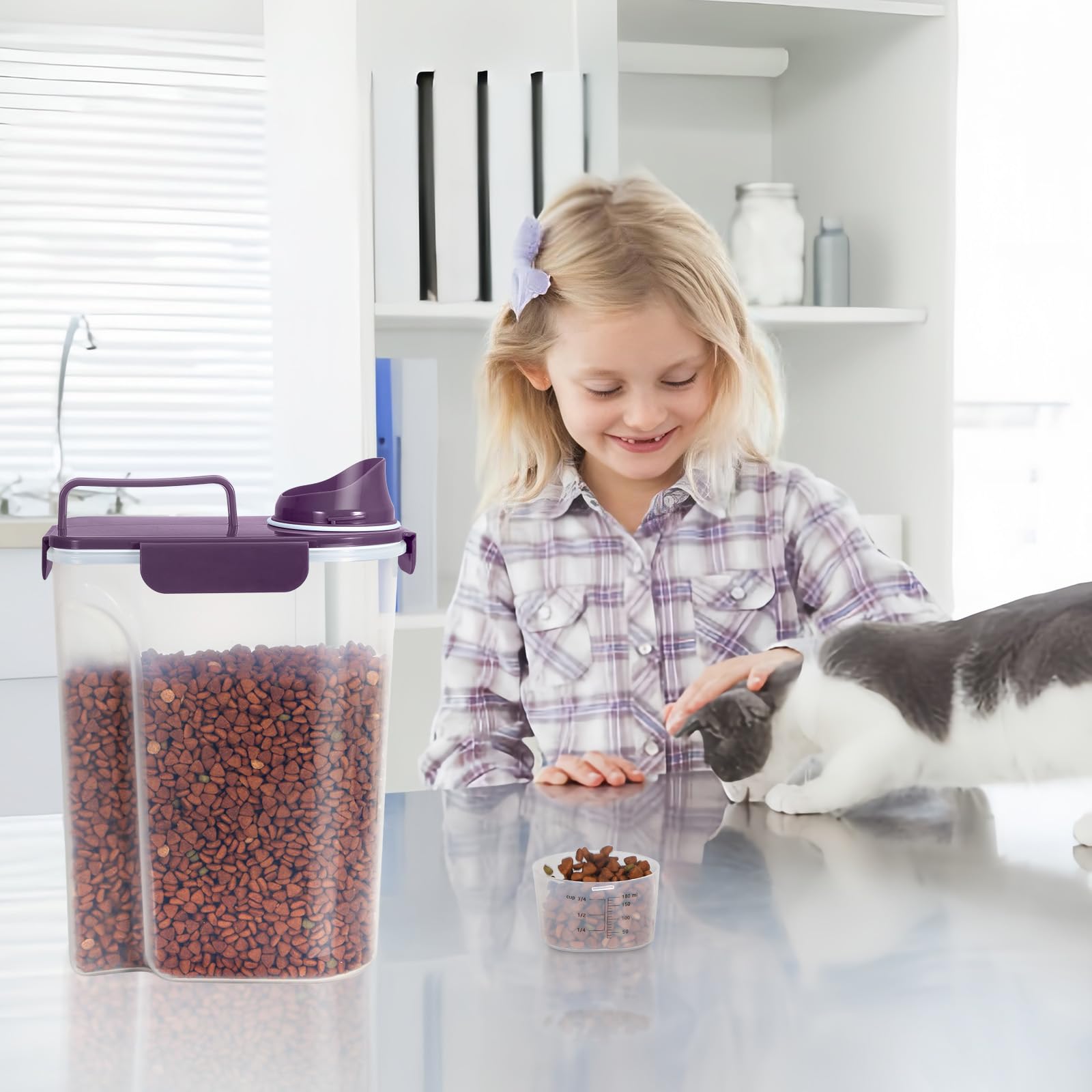 LEAWALK uso múltiple para granos, cereales y comida de mascotas.