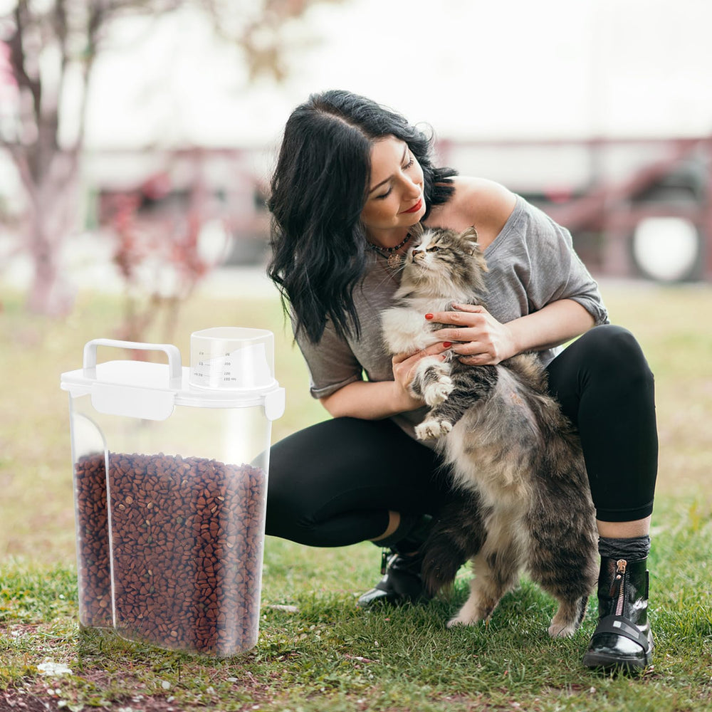 LEAWALK uso versátil para alimentos secos de mascotas y cocina.