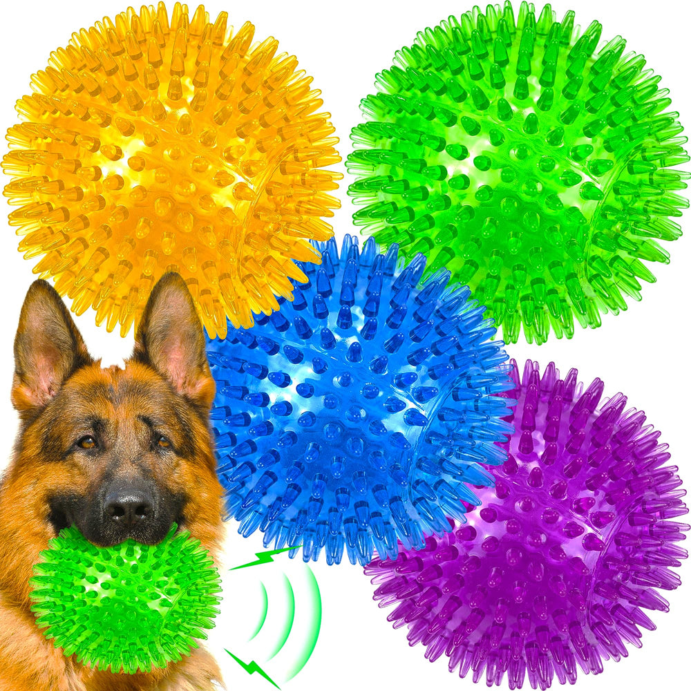 LECHONG bolas grandes de 4.5 pulgadas para masticadores grandes, juego activo.