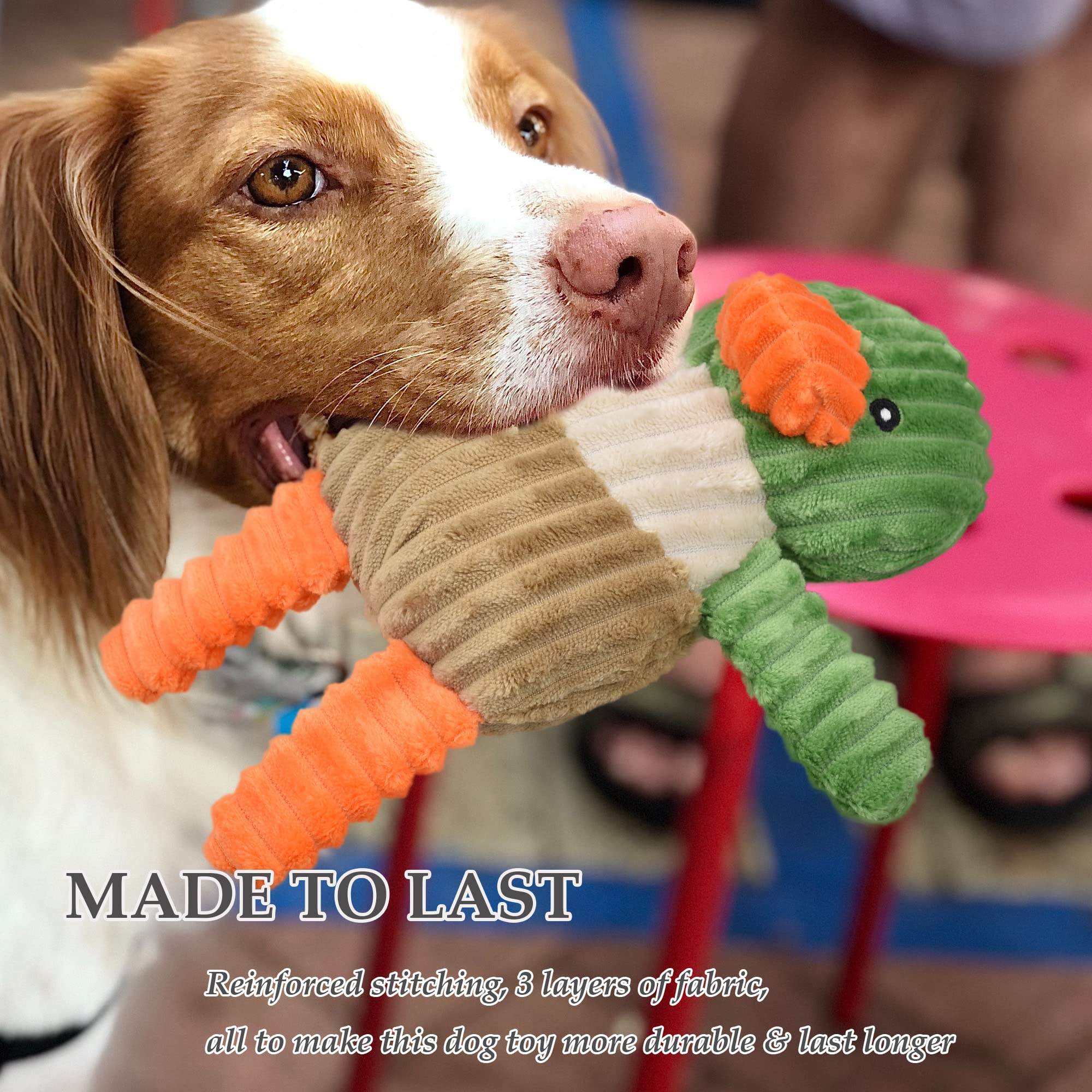 LECHONG pack de juguetes peluche para perros, ideal para juego supervisado en casa