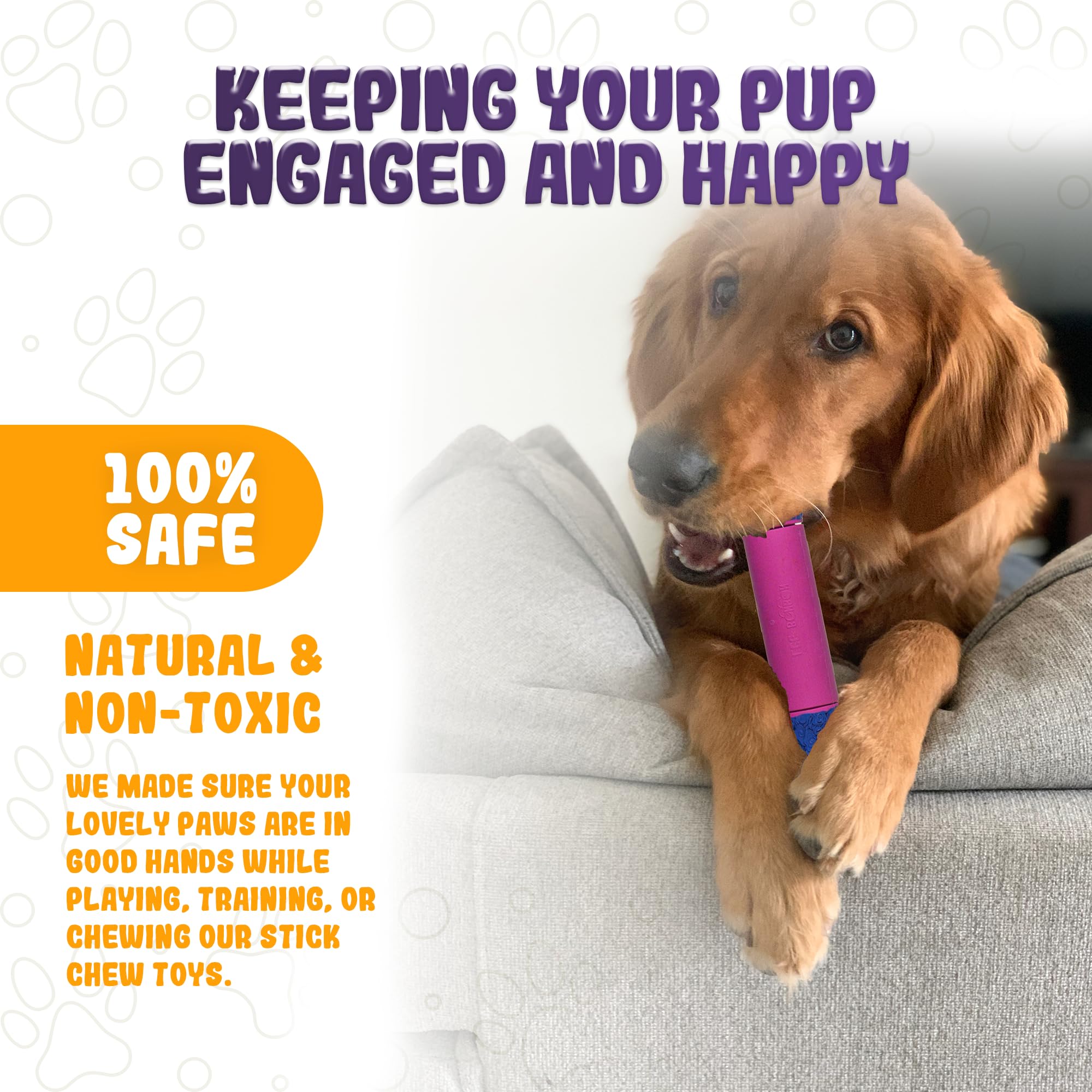Lee Bonbon Juguete para perros grandes, diseño extremadamente resistente