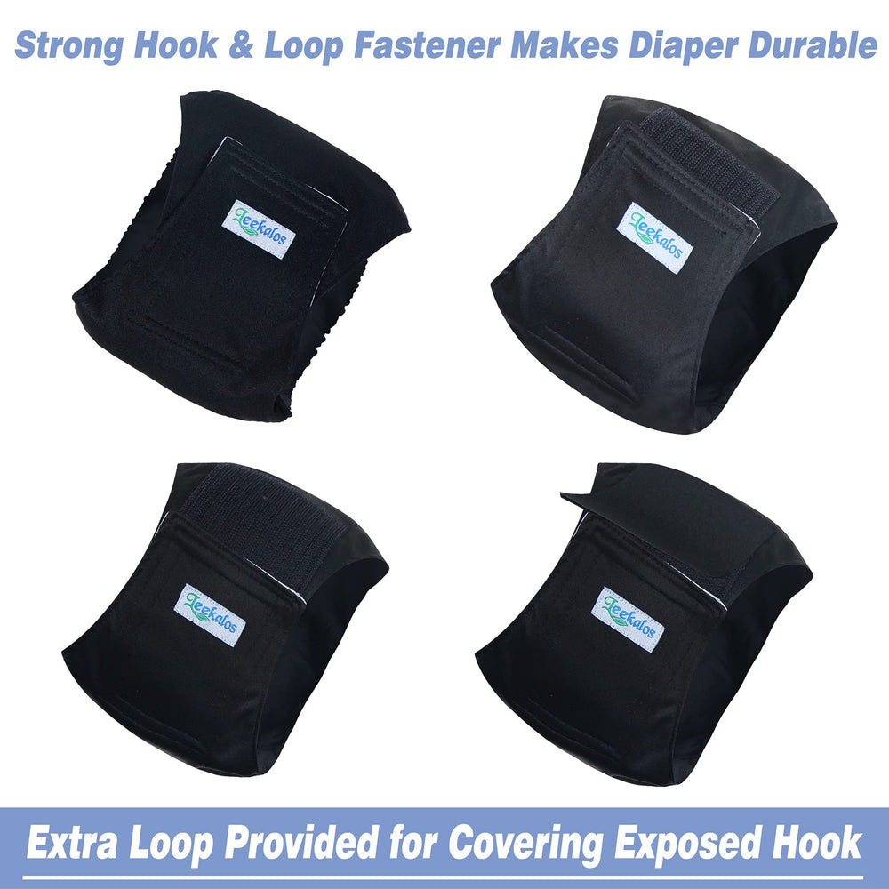 Pañales Leekalos para perro macho, lavables y aptos para lavadora.