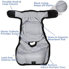 Interior absorbente de los pañales Leekalos para perros