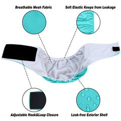 Pañales Leekalos con tejido externo sin fugas para paseos limpios.