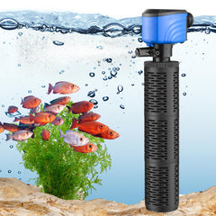 Leekimid filtro acuario 3 etapas, filtración eficiente y oxigenación adecuada para acuarios.