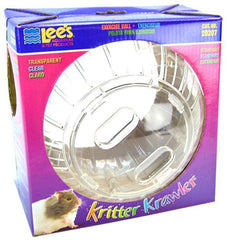 Lee's Kritter Krawler: bola de ejercicio de 7 pulgadas, transparente, para estimular movimiento seguro y exploración