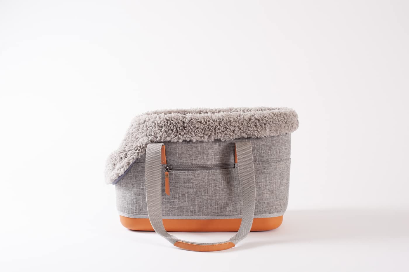 LeftPine Play Deluxe: transporte exterior gris, ideal para viajes ligeros con perros pequeños.