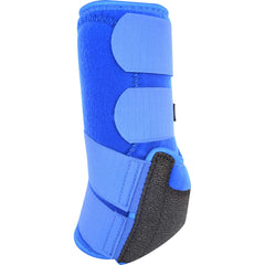 Legacy2 de Classic Equine: bota delantera azul con pad amortiguador para protección del espolón