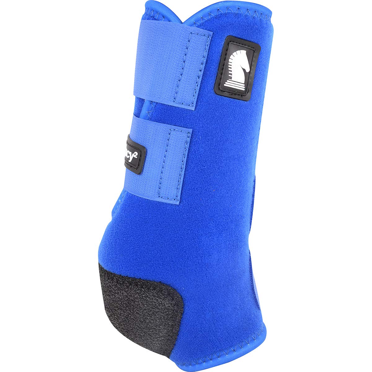Legacy2 de Classic Equine: bota delantera azul con diseño cradle fetlock para mayor protección