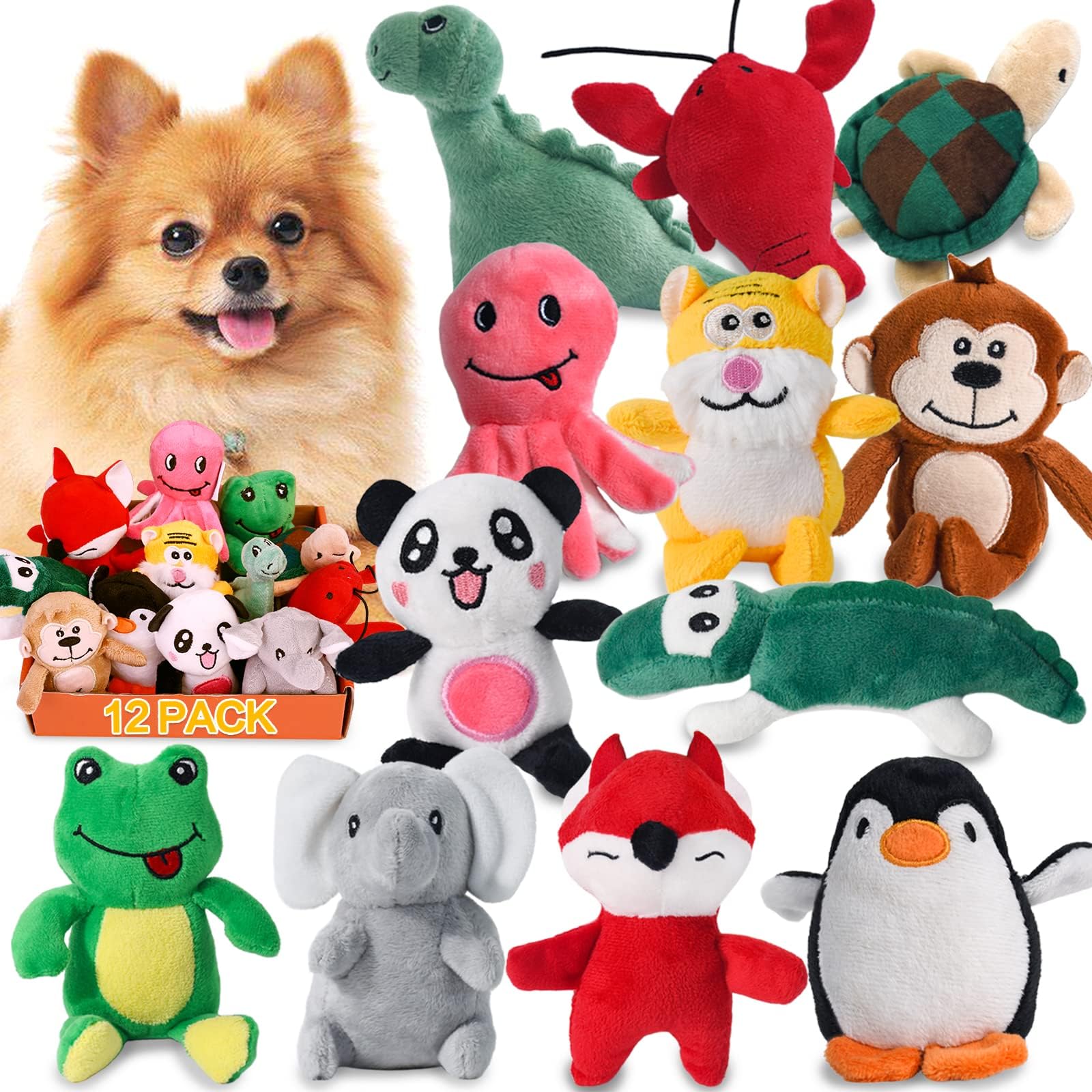 LEGEND SANDY panda peluche con chirri para juego interactivo y masticación suave