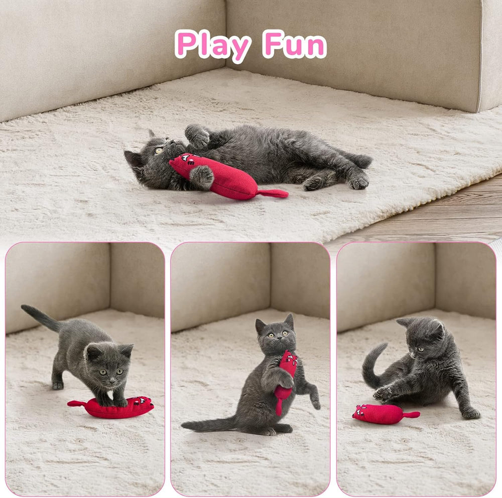 Legendog juguete peluche ratón hierba gatera para juego interior