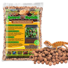 Legigo bolas de arcilla expandidas para drenaje del terrario, mejora la humedad.