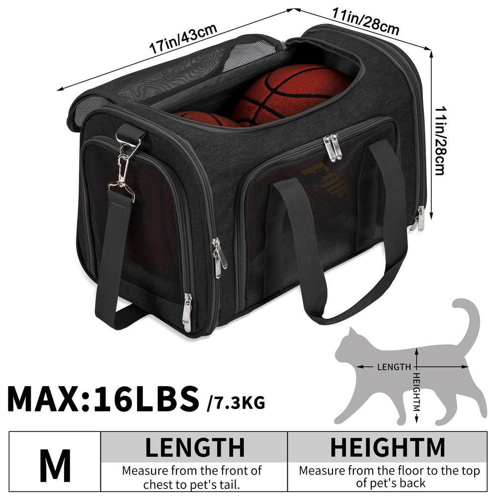 LEHNI porta-mascotas correa hombro ajustable para llevar cómodo