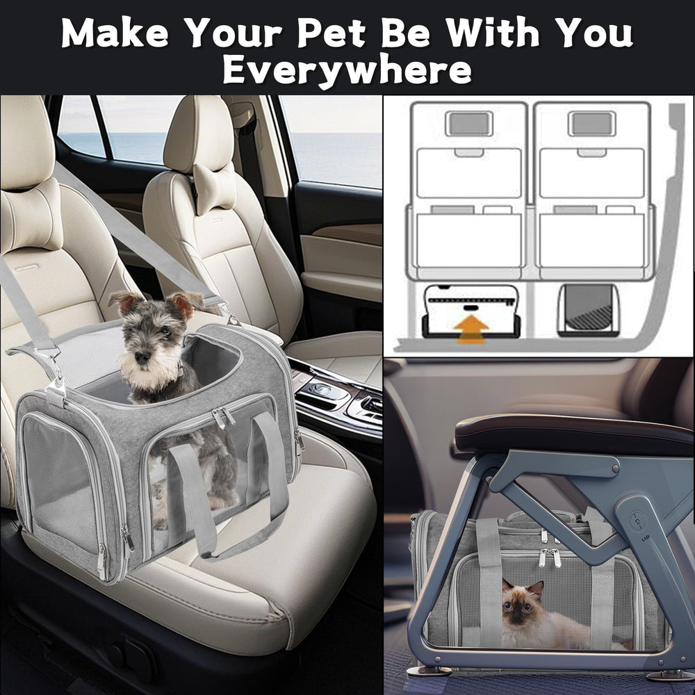 LEHNI transportín con esterilla interior lavable para limpieza rápida.