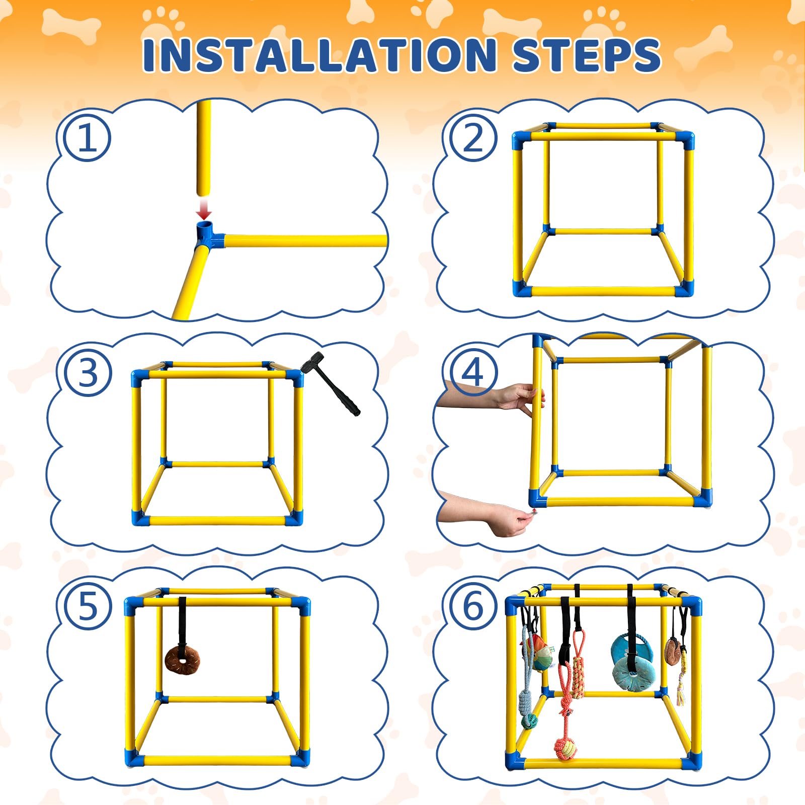 lehorra Puppy Play Gym, montaje rápido, ideal para uso en interiores.