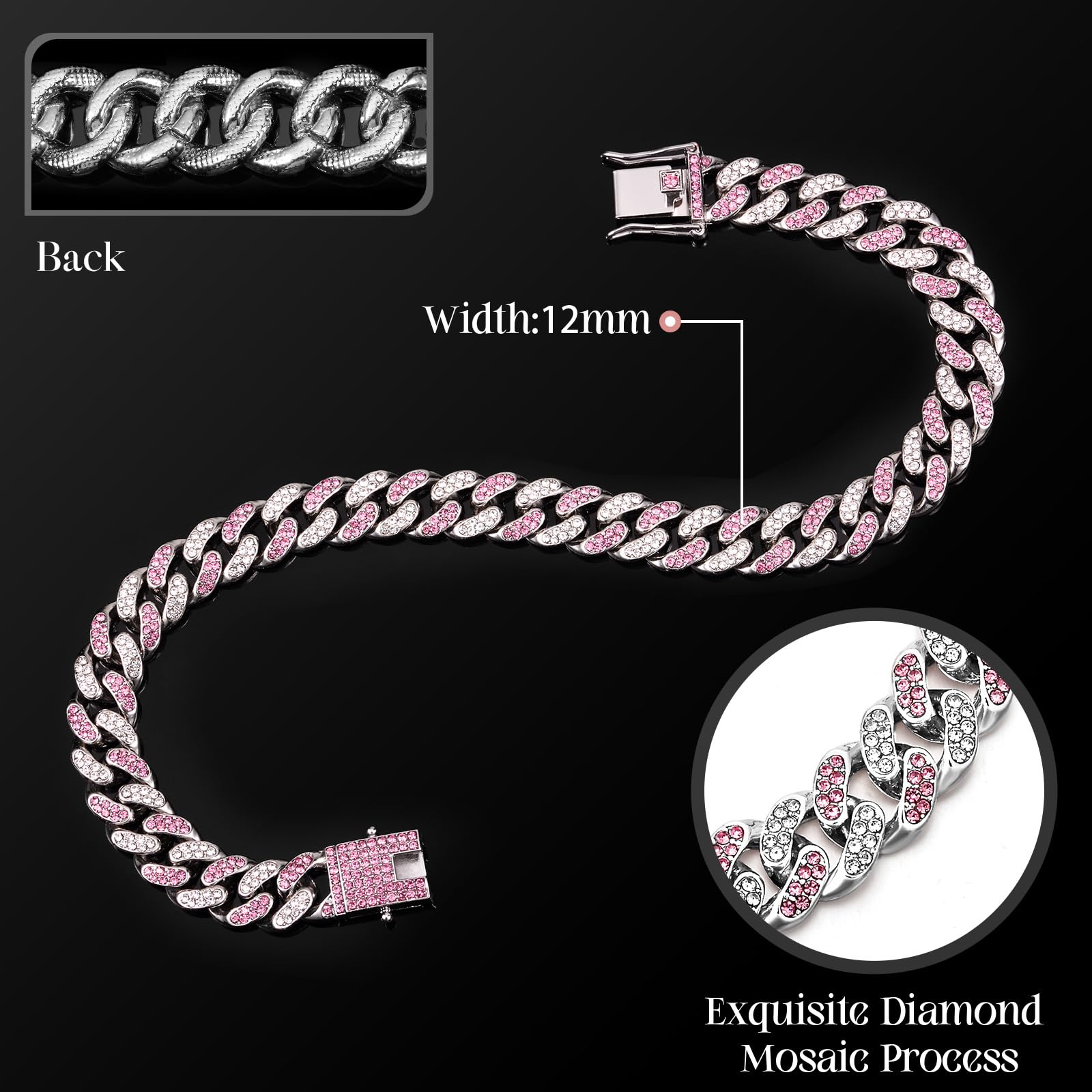 Collar Leifide para gato con diamantes, cómodo y duradero para juego diario.