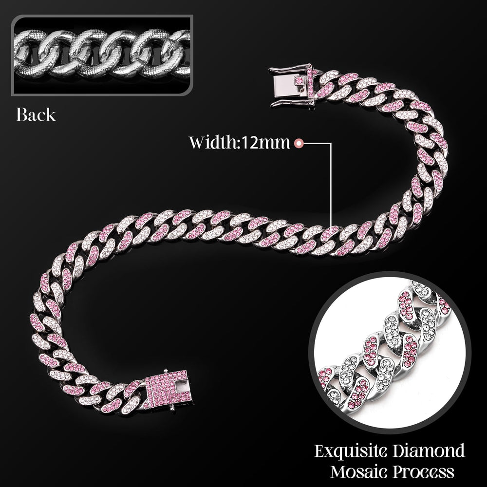 Collar Leifide para gato con diamantes, cómodo y duradero para juego diario.