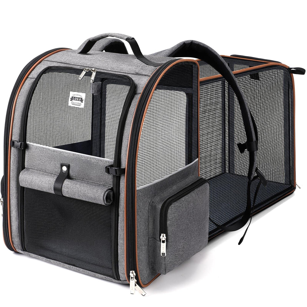 Lekebobor mochila expandible para mascotas, mayor comodidad durante el viaje
