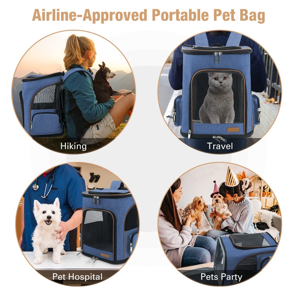 Lekereise Bolsillos-laterales almacenamiento práctico para suministros de mascota en ruta